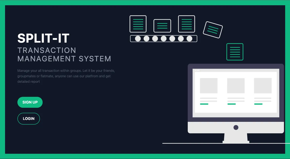 Split-It - Expense Management Web App