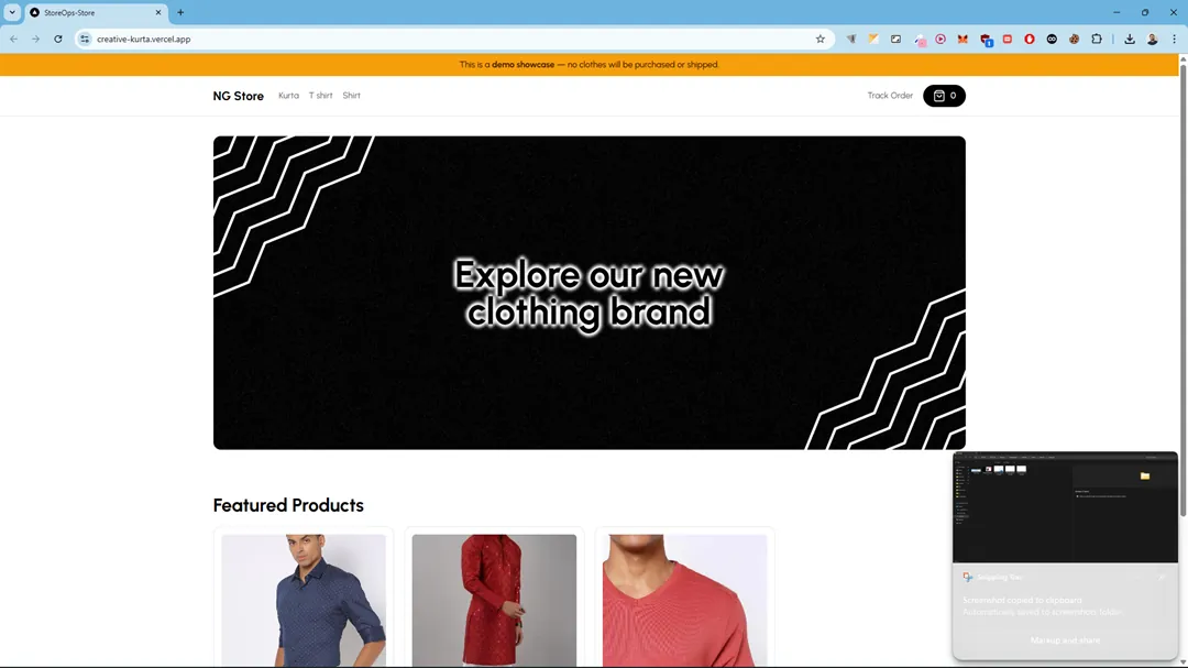 StoreOps Store Frontend